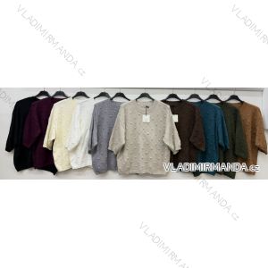 Sveter úpletový krátky rukáv dámsky (44/46/48 ONE SIZE) TALIANSKA MÓDA IM4260330