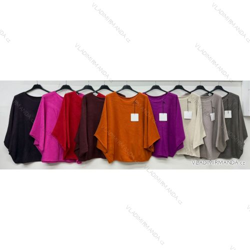 Sveter úpletový netopierí krátky rukáv dámsky OVERSIZE (S/M/L ONE SIZE) TALIANSKA MóDA IM4260333