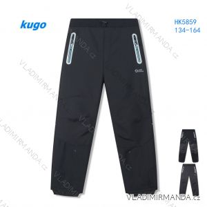 Nohavice dlhé softshellové teplé dorast chlapčenské (134-164) KUGO HK5859