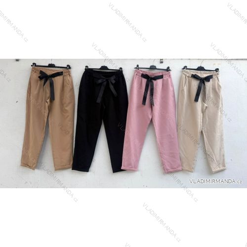 Nohavice elegantné dámske nadrozmer (42/44/46 ONE SIZE) TALIANSKA MÓDA IMD26108