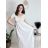 Šaty dlhé letné rebrované krátky rukáv dámske (XS/S/M/L ONE SIZE) TALIANSKA MÓDA IMSM25128 modrá S/M/L