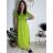 Šaty dlhé letné rebrované krátky rukáv dámske (XS/S/M/L ONE SIZE) TALIANSKA MÓDA IMSM25128 modrá S/M/L