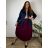 Sako elegantný dlhý rukáv dámske nadrozmer BONA (48/50/52 ONE SIZE) TALIANSKA MÓDA IMD26076/DUR