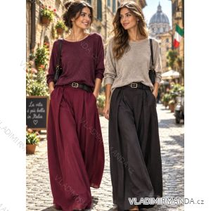 Sveter úpletový dlhý rukáv dámsky VIGGA (S/M/L ONE SIZE) TALIANSKA MÓDA IMSM26700