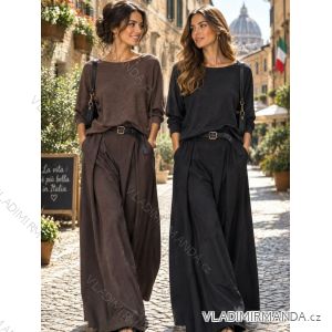 Sveter úpletový dlhý rukáv dámsky VIGGA (S/M/L ONE SIZE) TALIANSKA MÓDA IMSM26700/DUR