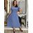 Šaty dlhé letné krátky rukáv dámske (S/M/L ONE SIZE) TALIANSKA MÓDA IM425MARIA-M/DU tmavě zelená S/M/L