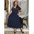 Šaty dlhé letné krátky rukáv dámske (S/M/L ONE SIZE) TALIANSKA MÓDA IM425MARIA-M/DU tmavě zelená S/M/L