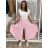 Nohavice letné háremky dlhé dámske (S/M/L ONE SIZE) TALIANSKA MÓDA IMD24199/DUR červená S/M