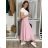 Nohavice letné háremky dlhé dámske (S/M/L ONE SIZE) TALIANSKA MÓDA IMD24199/DUR červená S/M