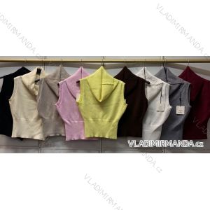 Sveter úpletový s rolákom bez rukávu dámsky (XS/S/M ONE SIZE) TALIANSKA MÓDA IMC26308