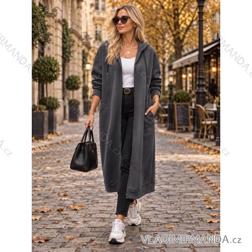 Mikina zateplená dlhý rukáv dámska (S/M/L ONE SIZE) TALIANSKA MÓDA IMD26136
