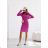 Šaty úpletové dlhý rukáv dámske (S/M/L ONE SIZE) TALIANSKA MÓDA IMD26138