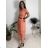 Šaty voľnočasové letné krátky rukáv dámske ISSI (S/M/L ONE SIZE) TALIANSKA MÓDA IMSM26301/DUR béžová S/M/L
