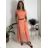 Šaty voľnočasové letné krátky rukáv dámske ISSI (S/M/L ONE SIZE) TALIANSKA MÓDA IMSM26301/DUR béžová S/M/L