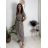 Šaty voľnočasové letné krátky rukáv dámske ISSI (S/M/L ONE SIZE) TALIANSKA MÓDA IMSM26301/DUR béžová S/M/L