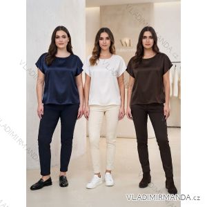 Tunika/blúzka krátký rukáv dámska SALMA(S/M/L ONE SIZE) TALIANSKA MODA IM326020