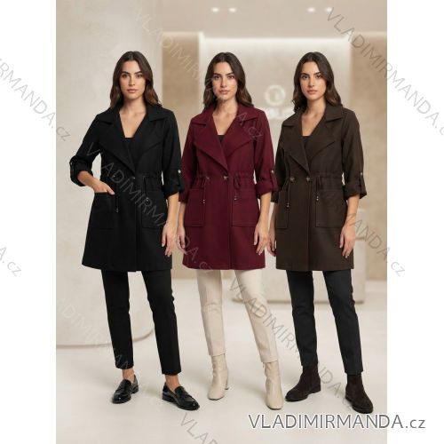 Kabát na stáhnutí dlhý rukáv dámsky (S/M/L ONE SIZE) TALIANSKA MÓDA IMWDY26001