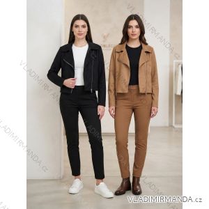 Bunda na zip dlhý rukáv dámska (S/M/L ONE SIZE) TALIANSKA MóDA IM326022