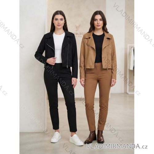 Bunda na zip dlhý rukáv dámska (S/M/L ONE SIZE) TALIANSKA MóDA IM326022
