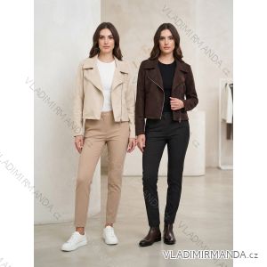 Bunda na zip dlhý rukáv dámska (S/M/L ONE SIZE) TALIANSKA MóDA IM326022/DUR