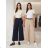 Nohavice elegantné oversize dlhé so širokou nohavicou s opaskom dámske (S/M/L ONE SIZE) TALIANSKA MODA IM3262969
