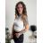 Top croptop na ramínka dámský (XS/S/M ONE SIZE) ITALSKÁ MÓDA IMPLP2620270040/DR tmavo hnedá XS/S/M
