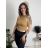 Top croptop na ramínka dámský (XS/S/M ONE SIZE) ITALSKÁ MÓDA IMPLP2620270040/DR tmavo hnedá XS/S/M
