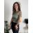 Top croptop na ramínka dámský (XS/S/M ONE SIZE) ITALSKÁ MÓDA IMPLP2620270040/DR tmavo hnedá XS/S/M