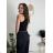 Top croptop na ramínka dámský (XS/S/M ONE SIZE) ITALSKÁ MÓDA IMPLP2620270040/DR tmavo hnedá XS/S/M