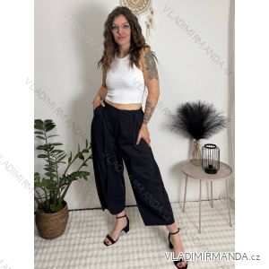 Kalhoty dlouhé volnočasové dámské (S/M/L ONE SIZE) ITALSKÁ MÓDA IMSM2600271/DR
