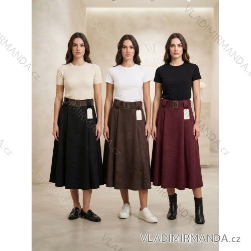 Sukňa dlhá s opaskom dámska (S/M/L ONE SIZE) TALIANSKA MÓDA IMPLU26955218090