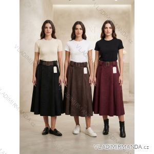 Sukňa dlhá s opaskom dámska (S/M/L ONE SIZE) TALIANSKA MÓDA IMPLU26955218090/DUR