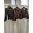 Bunda koženková dlhý rukáv dámska (S/M/L ONE SIZE) TALIANSKA MÓDA IMPLU2667023011