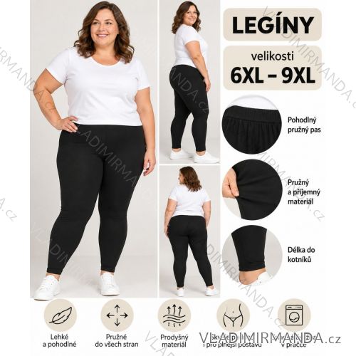 Legíny dlhé bambusové dámske (6XL-9XL) FYV MÓDA TMWL23FYV-2023-9-60