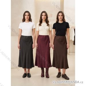 Sukňa dlhá saténová dámska (S/M/L ONE SIZE) TALIANSKA MÓDA IM326035