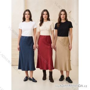 Sukňa dlhá saténová dámska (S/M/L ONE SIZE) TALIANSKA MÓDA IM326035/DUR