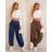 Nohavice dlhé voľnočasové dámske (S/M/L ONE SIZE) TALIANSKA MÓDA IMD26112/DUR S/M/L čierna