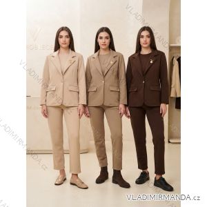 Súprava kostým elegantné sako a nohavice dámska (S/M/L) TALIANSKA MÓDA IMWHI260015/DUR
