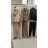 Súprava kostým elegantné sako a nohavice dámska (S/M/L) TALIANSKA MÓDA IMWHI260015/DUR S/M/L béžová