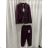 Súprava kostým elegantné sako a nohavice dámska (S/M/L) TALIANSKA MÓDA IMPLU26834840014/DUR S/M/L vínová