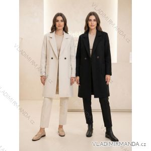 Kabát na knoflíky dlhý rukáv dámske (S/M/L ONE SIZE) TALIANSKA MÓDA IMPFD264523