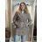 Kabát teplý s opaskom dlhý rukáv dámsky (S/M/L ONE SIZE) TALIANSKA MÓDA IMC261002/DUR S/M/L vínová