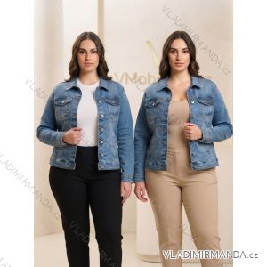 Bunda riflová krátka dámska nadrozmer (2XL-6XL) MOON GIRL MOG26GYD7252
