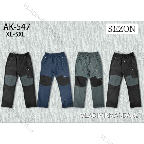 Nohavice outdoor zateplené flaušovou podšívkou pánske nadrozmer (XL-5XL) SEZON SEZ26AK-548