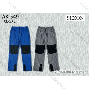Nohavice outdoor zateplené flaušovou podšívkou pánske nadrozmer (XL-5XL) SEZON SEZ26AK-549