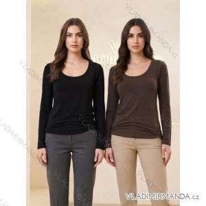 Tričko s dlouhý rukáv dámská (S/M/L ONE SIZE) TALIANSKÁ MÓDA IM326037