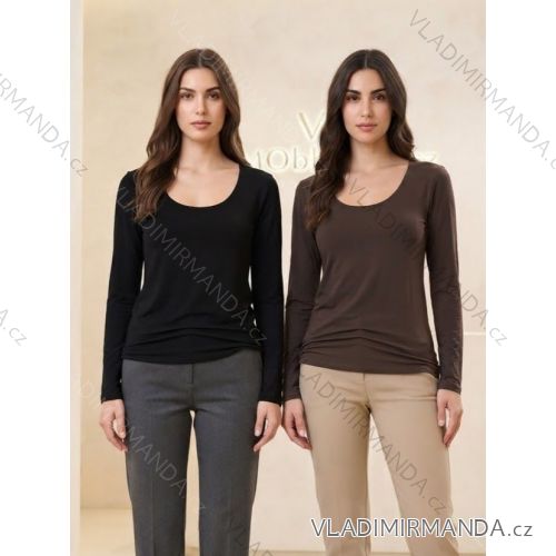 Tričko s dlouhý rukáv dámská (S/M/L ONE SIZE) TALIANSKÁ MÓDA IM326037