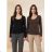 Tričko s dlouhý rukáv dámská (S/M/L ONE SIZE) TALIANSKÁ MÓDA IM326037/DUR S/M/L vínová
