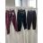 Nohavice dlhé manžestrové s páskem dámske (S/M/L ONE SIZE) TALIANSKA MÓDA IMSM2626204/DUR S/M/L čierna