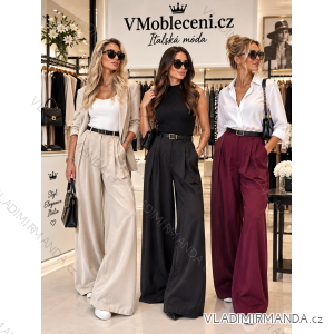 Nohavice elegantní s opaskom dámske ETTODI (S/M/L ONE SIZE) TALIANSKA MÓDA IMSM26701